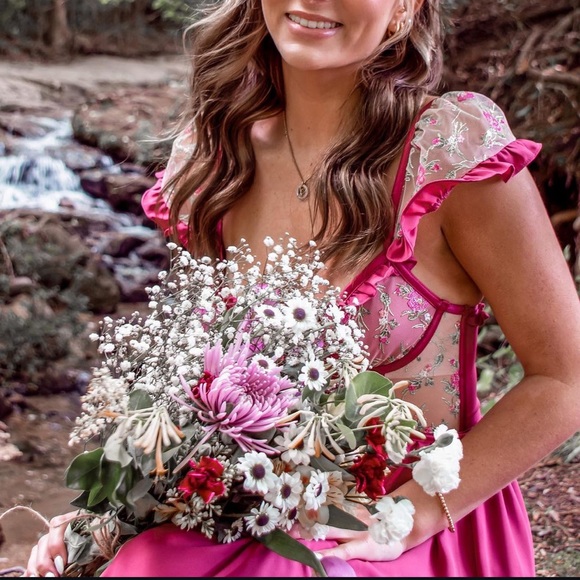 FOR LOVE & LEMONS Camila Sleeved Slip Dress - Picture 2 of 16